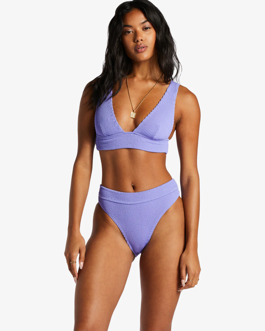 Billabong Summer High Maui Rider Bikini Bottoms - Violet Cove -Biliabong Outlet