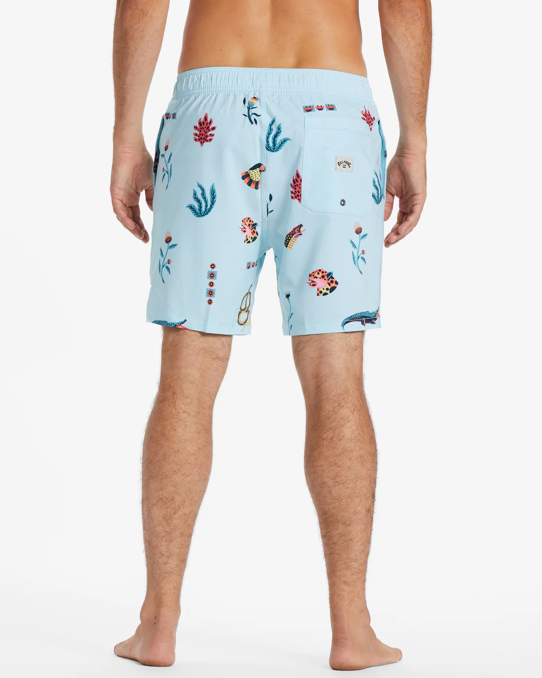 Billabong Zeledon Sundays Layback Swim Shorts - Light Blue -Biliabong Outlet