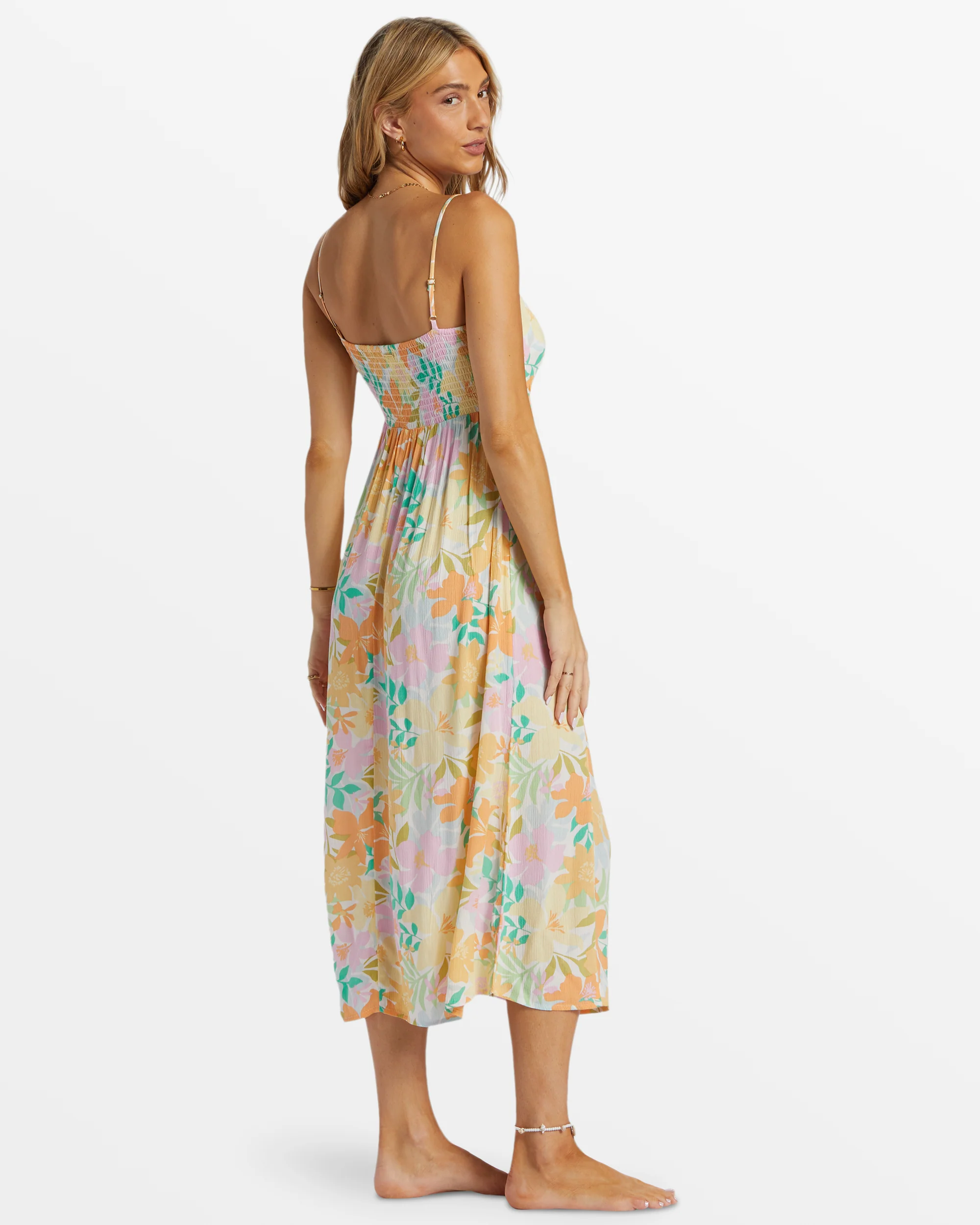Billabong Summer Shine Midi Dress - Multi -Biliabong Outlet