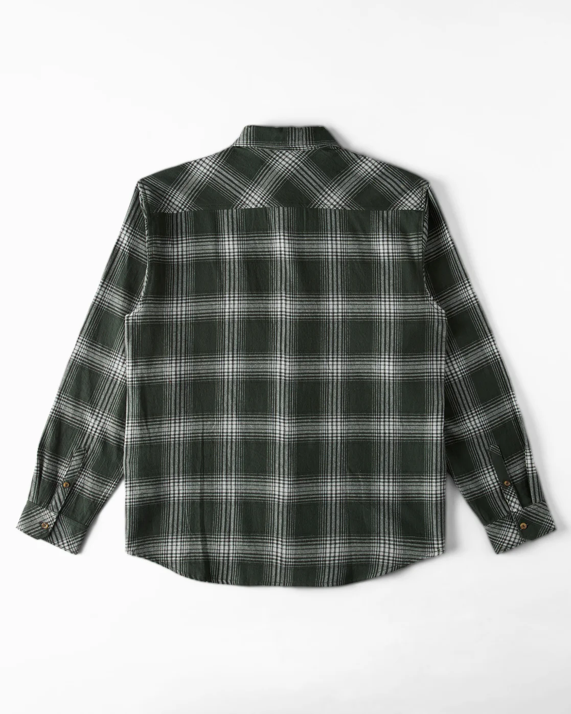 Billabong Coastline Flannel Long Sleeve Shirt - Dusty Forest -Biliabong Outlet