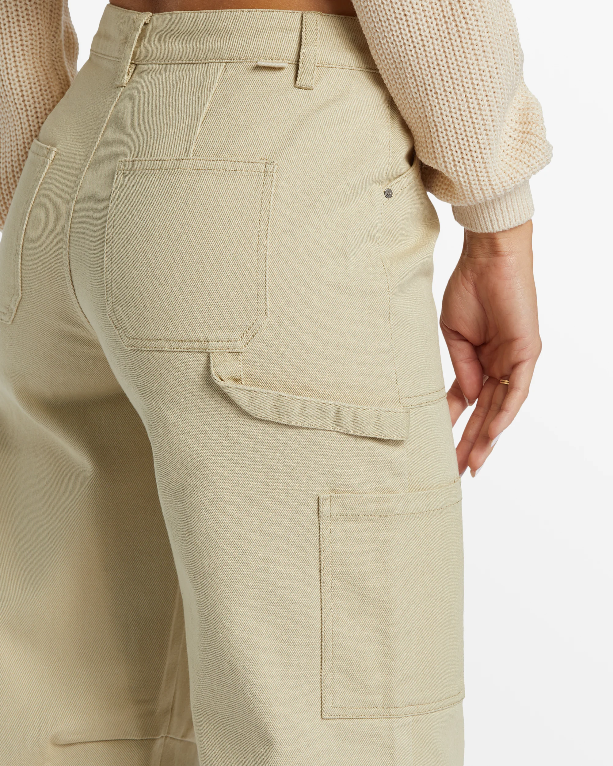 Billabong Leia Cargo Pants - Light Avocado -Biliabong Outlet