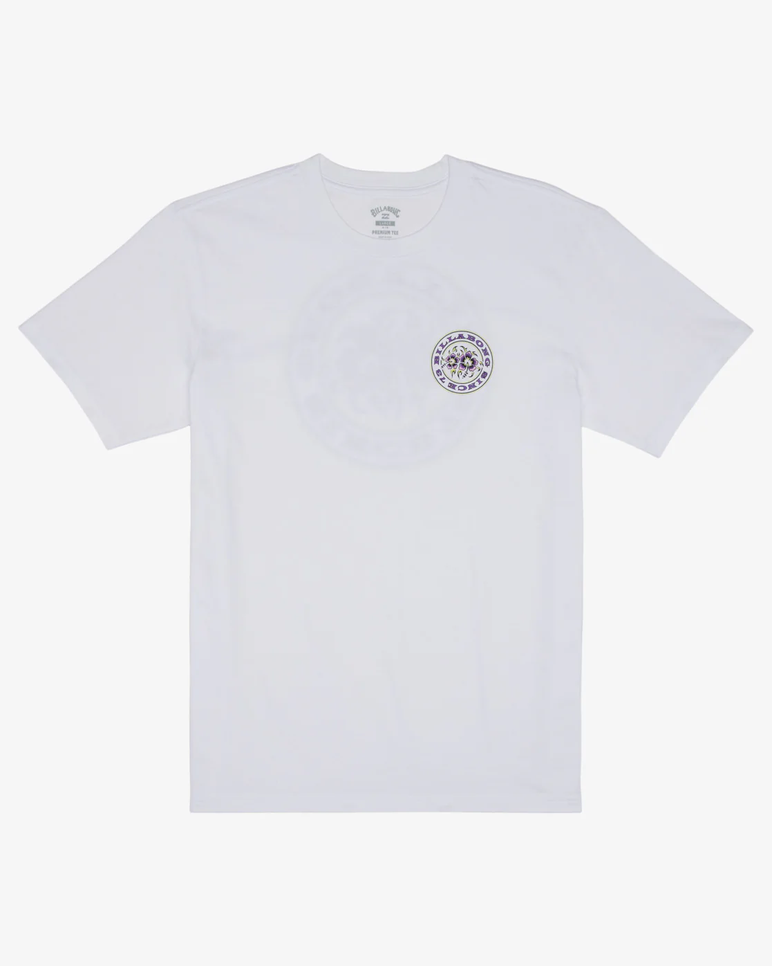 Billabong Bonez Short Sleeve T-Shirt - White -Biliabong Outlet