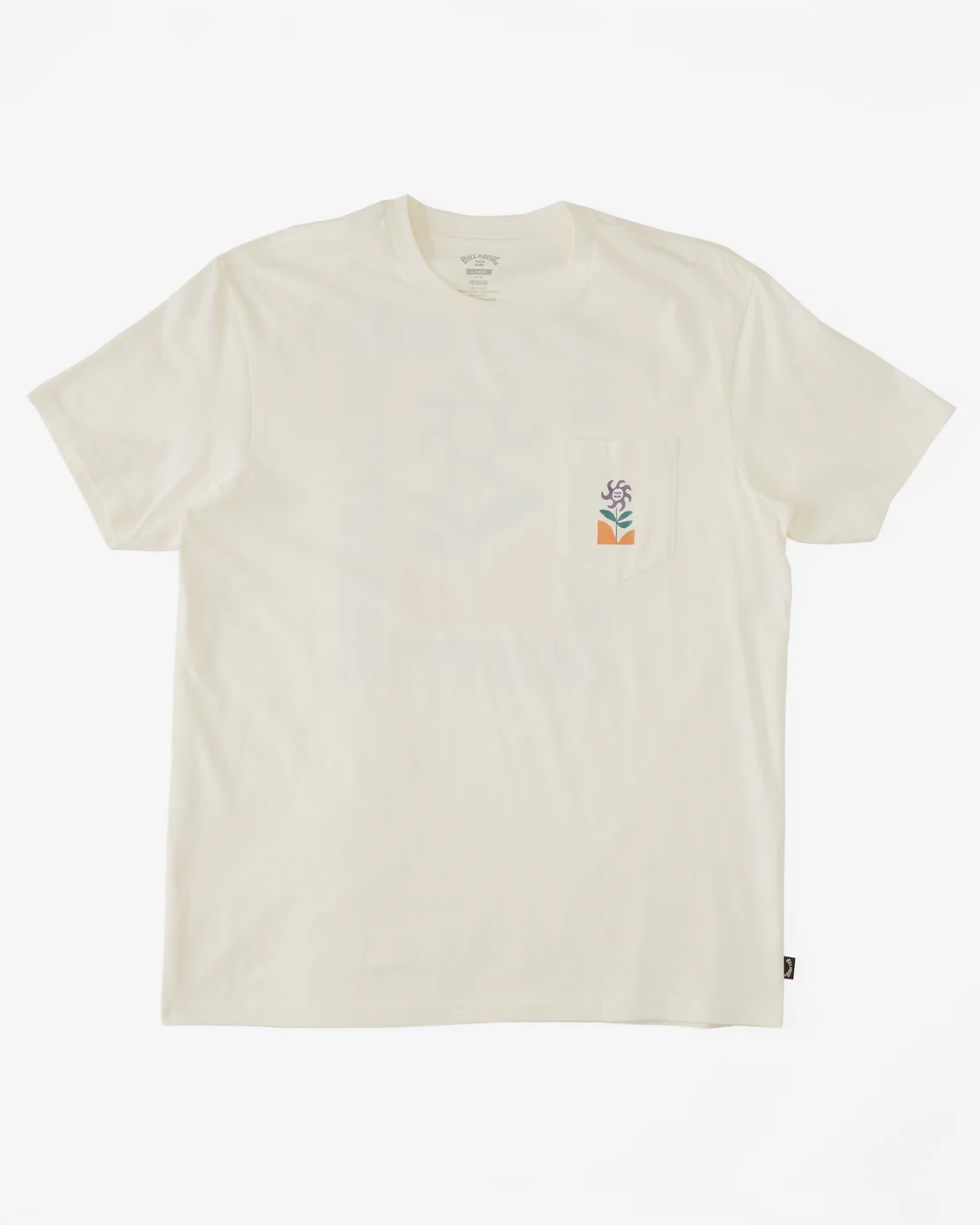 Billabong Tropics Pocket T-Shirt - Off White -Biliabong Outlet