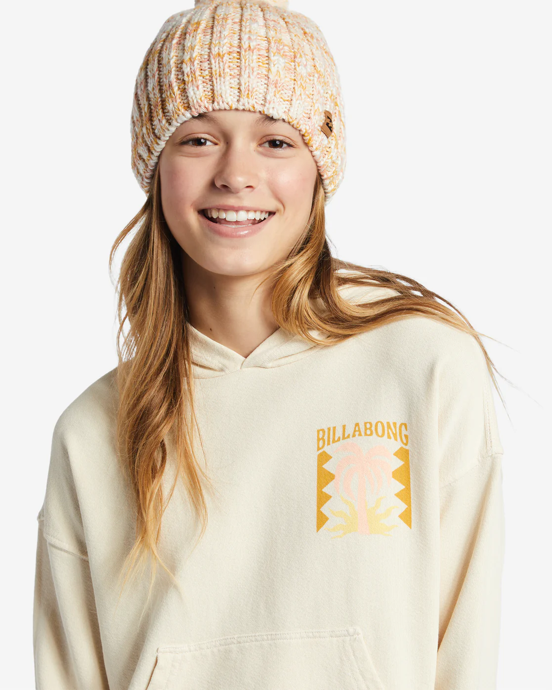Billabong Girls Perfect Weekend Mini Crew Neck Sweatshirt - White Cap -Biliabong Outlet