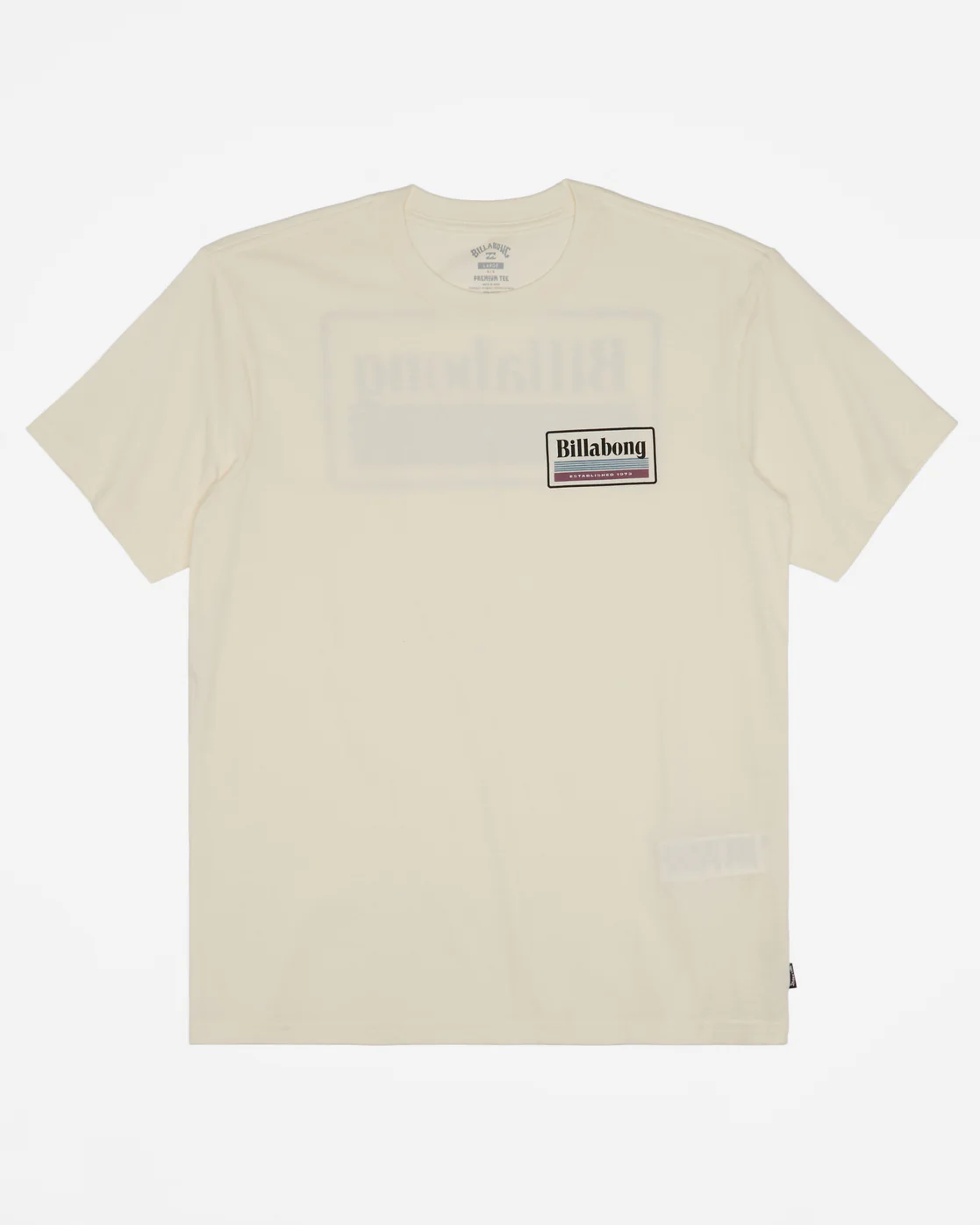 Billabong Walled Short Sleeve T-Shirt - Off White -Biliabong Outlet
