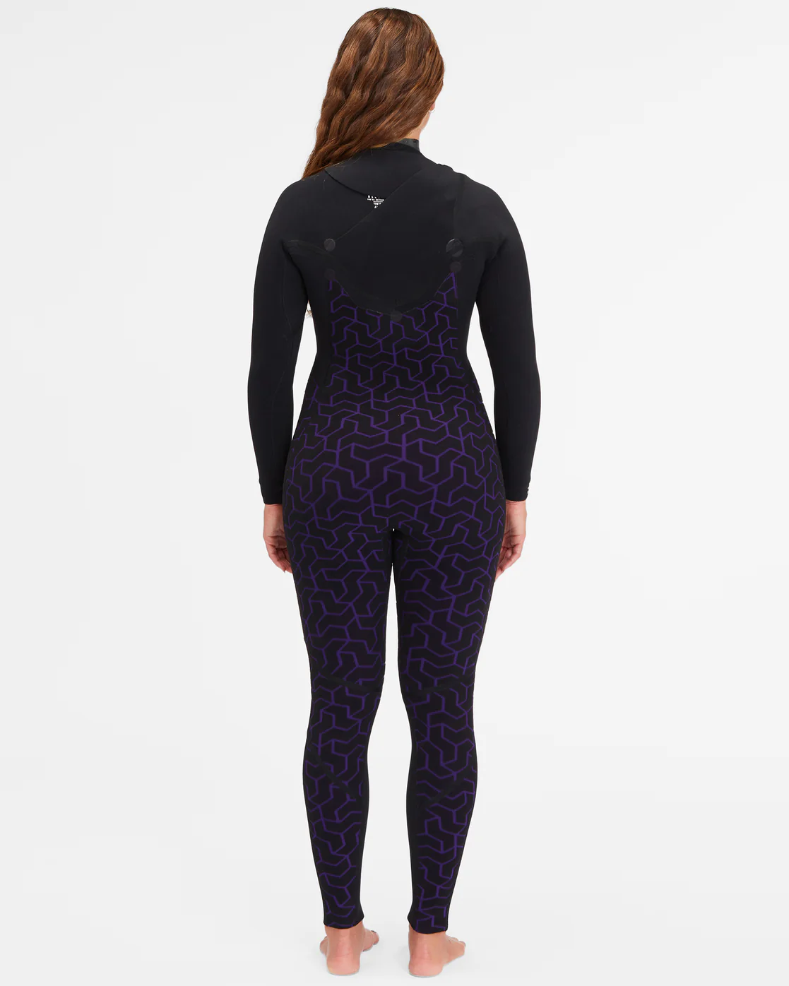 Billabong 4/3 Furnace Comp Chest Zip Wetsuit - Midnight Trails -Biliabong Outlet