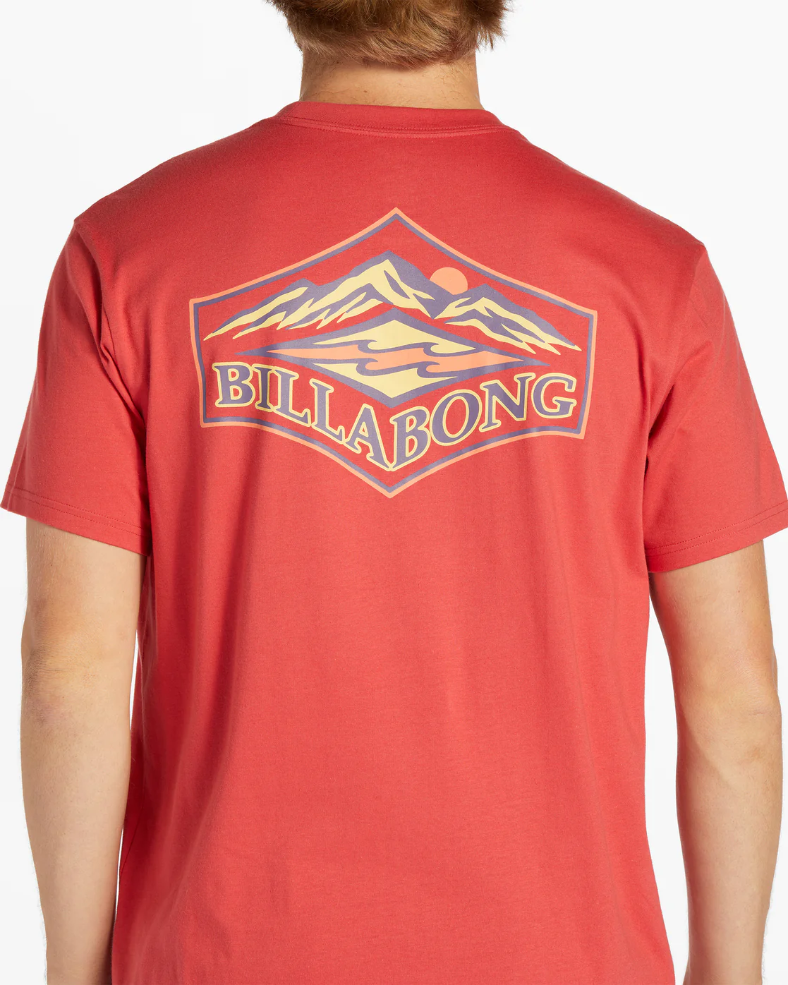 Billabong Summit Short Sleeve T-Shirt - Coral -Biliabong Outlet
