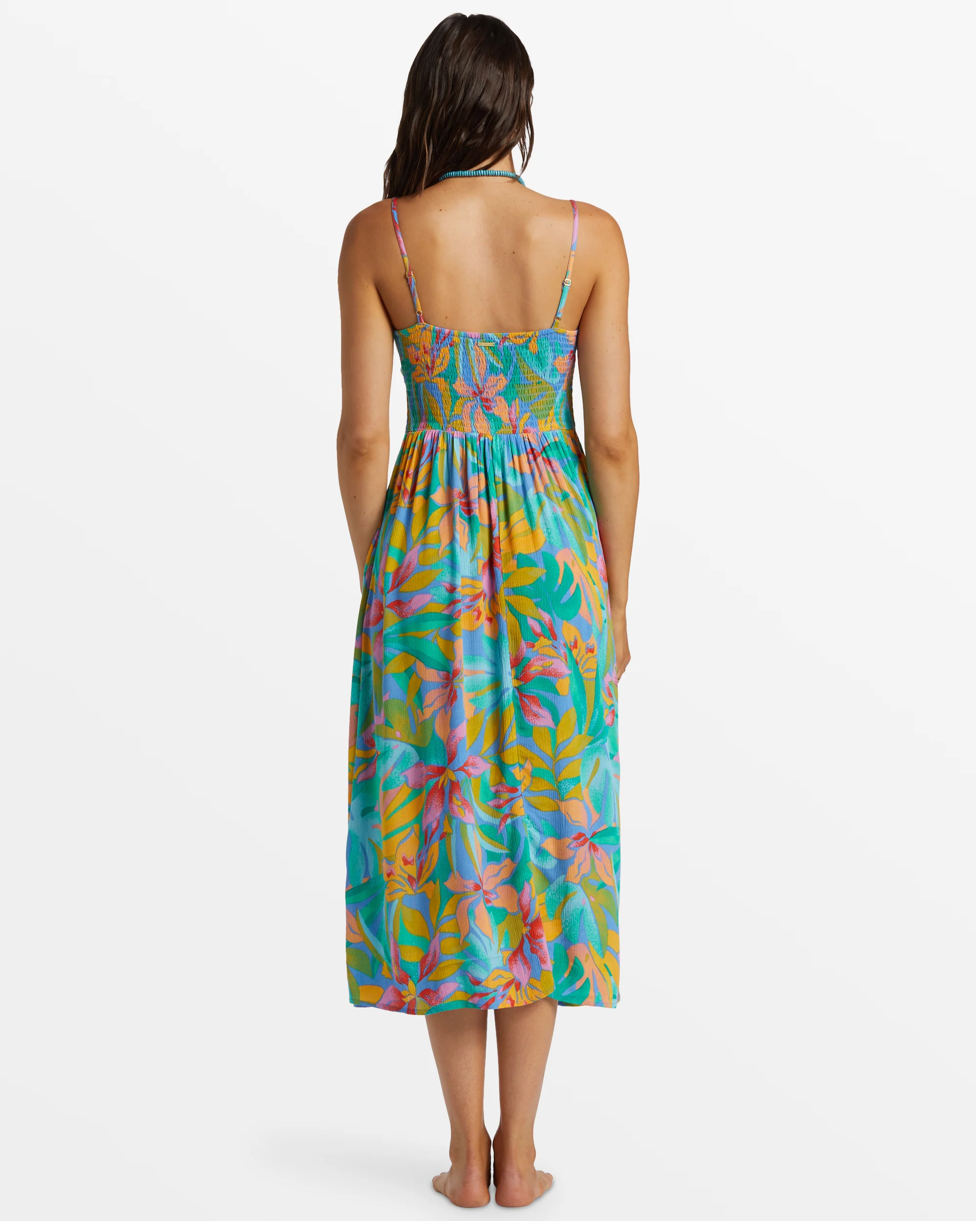 Billabong Red Hot Cut-Out Midi Dress - Marina -Biliabong Outlet