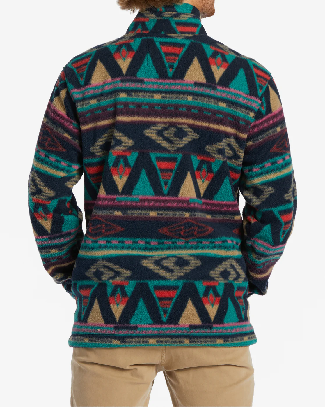 Billabong Boundary Half-Zip Mock Neck Fleece - Navy -Biliabong Outlet