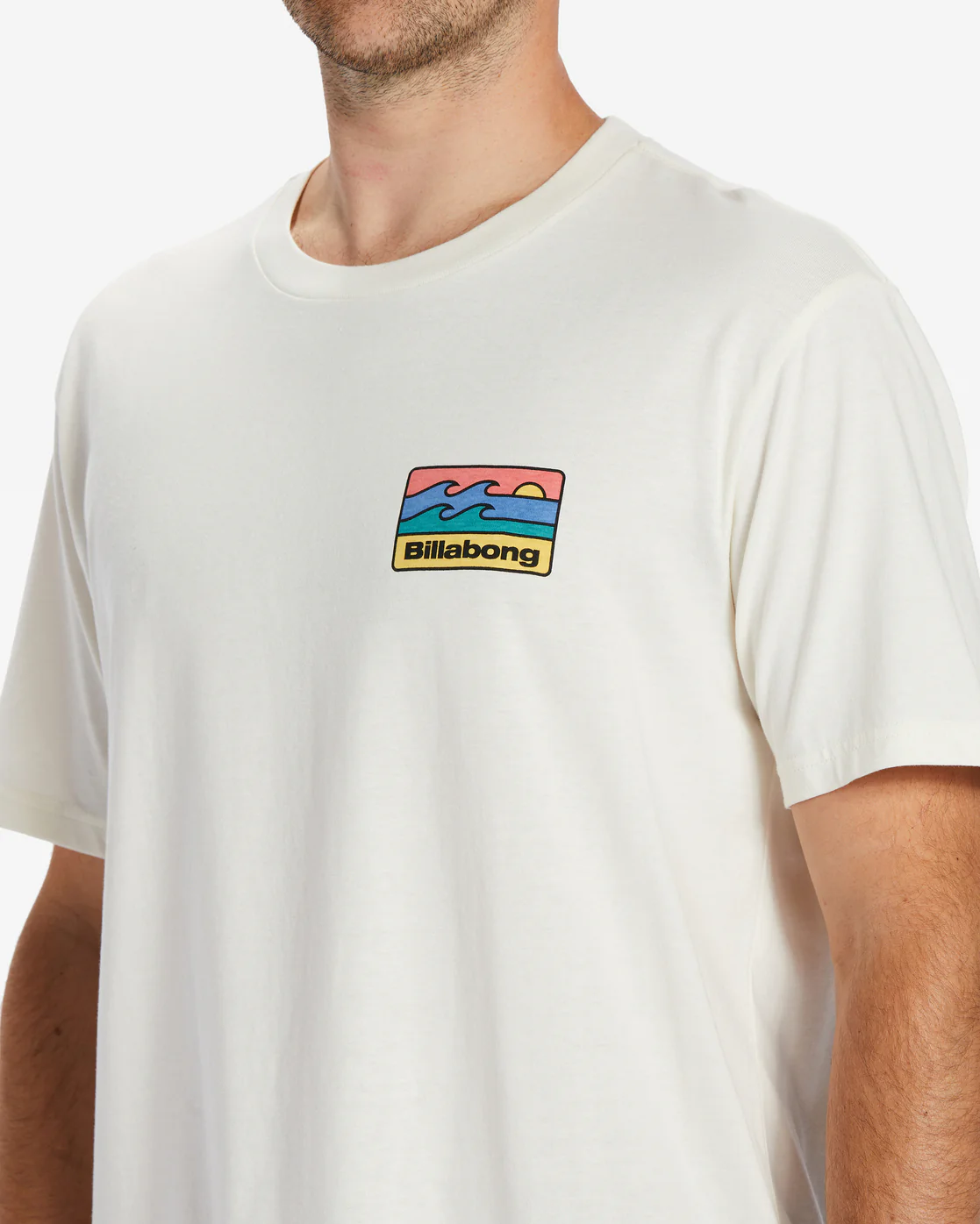 Billabong Walled T-Shirt - Off White -Biliabong Outlet