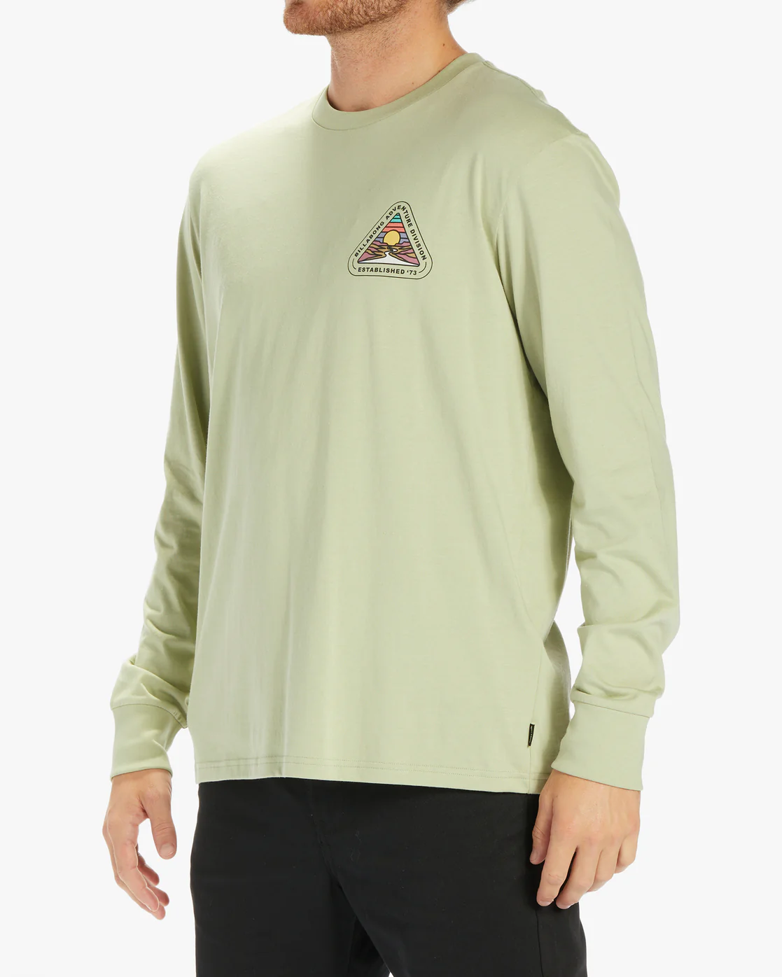 Billabong Rockies Long Sleeve T-Shirt - Light Sage -Biliabong Outlet