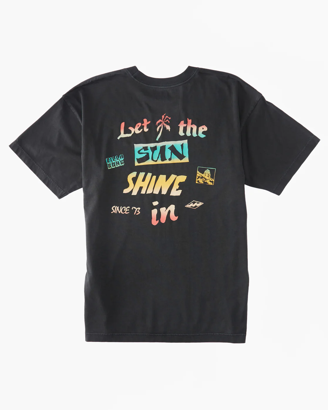 Billabong Let It Shine T-Shirt - Washed Black -Biliabong Outlet