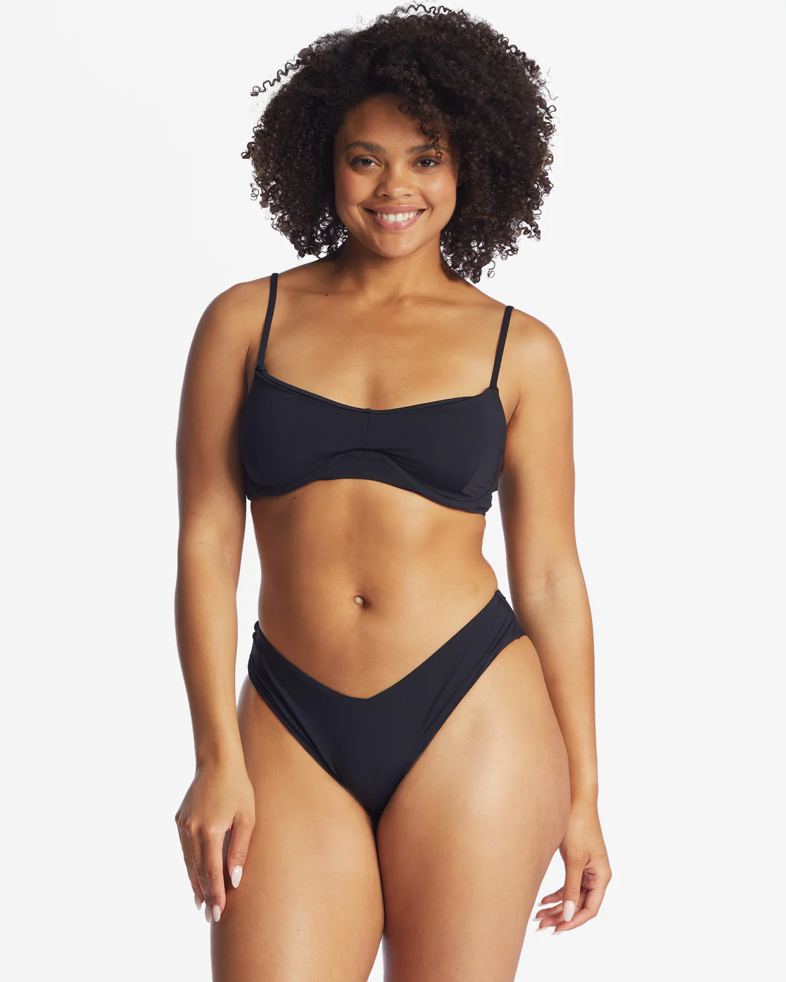 Billabong Sol Searcher Fiji Bikini Bottoms - Black Pebble -Biliabong Outlet