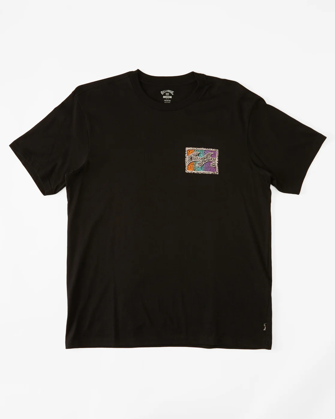 Billabong Crayon Wave Short Sleeve T-Shirt - Black -Biliabong Outlet