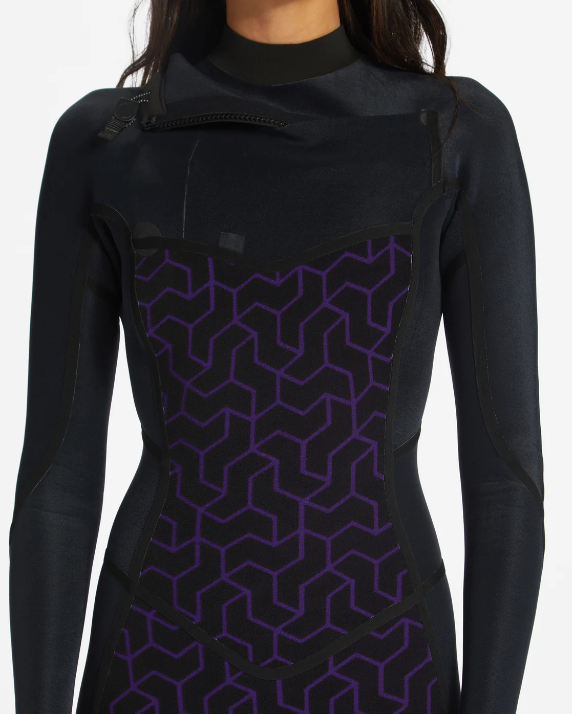 Billabong 4/3 Synergy Chest Zip Full Wetsuit - Wild Black -Biliabong Outlet