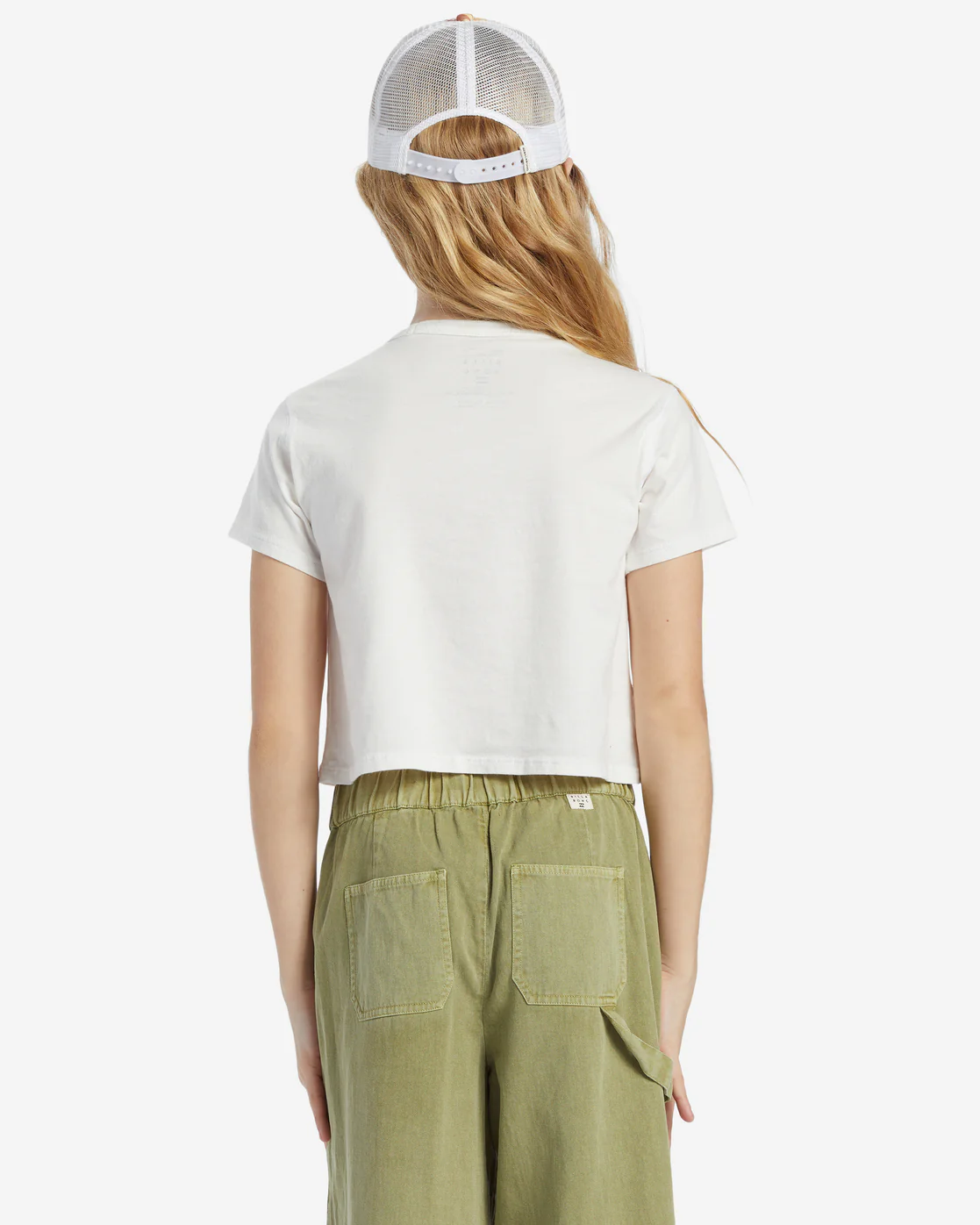 Billabong Girls Horizon Stripe T-Shirt - Salt Crystal -Biliabong Outlet