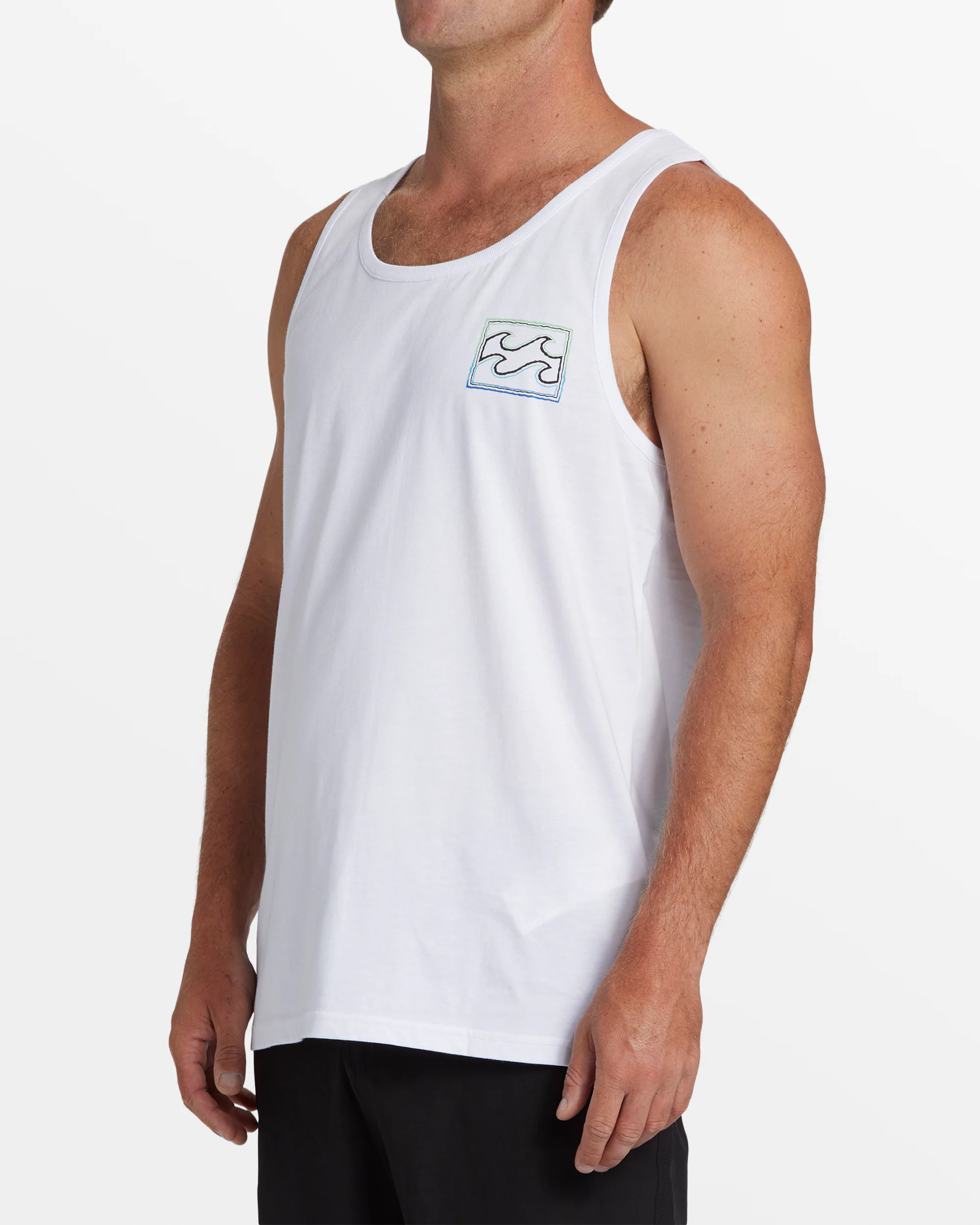 Billabong Crayon Wave Tank Top - White -Biliabong Outlet
