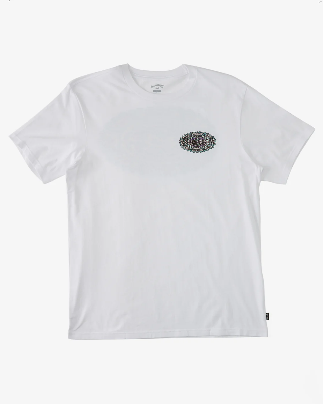 Billabong Crayon Wave Short Sleeve T-Shirt - White -Biliabong Outlet