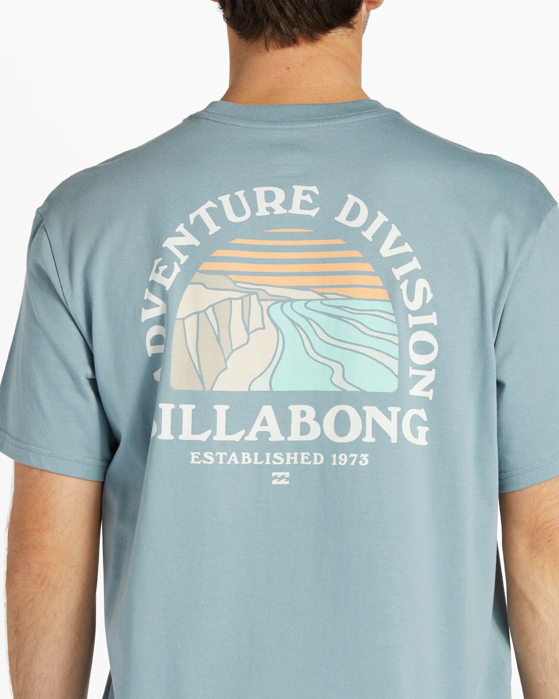 Billabong Sun Up Short Sleeve T-Shirt - Washed Blue -Biliabong Outlet