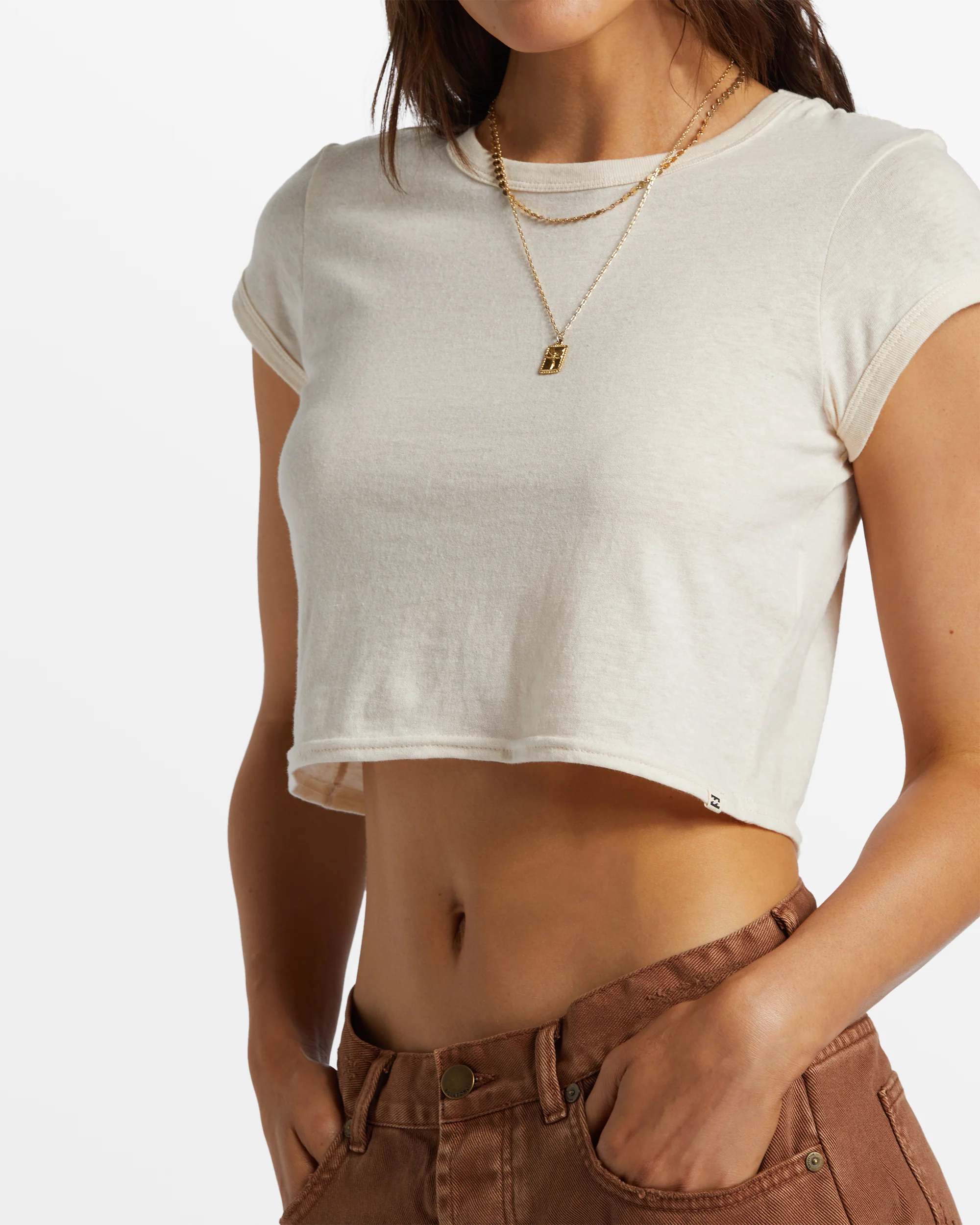 Billabong Daily Tee Knit - Whitecap -Biliabong Outlet