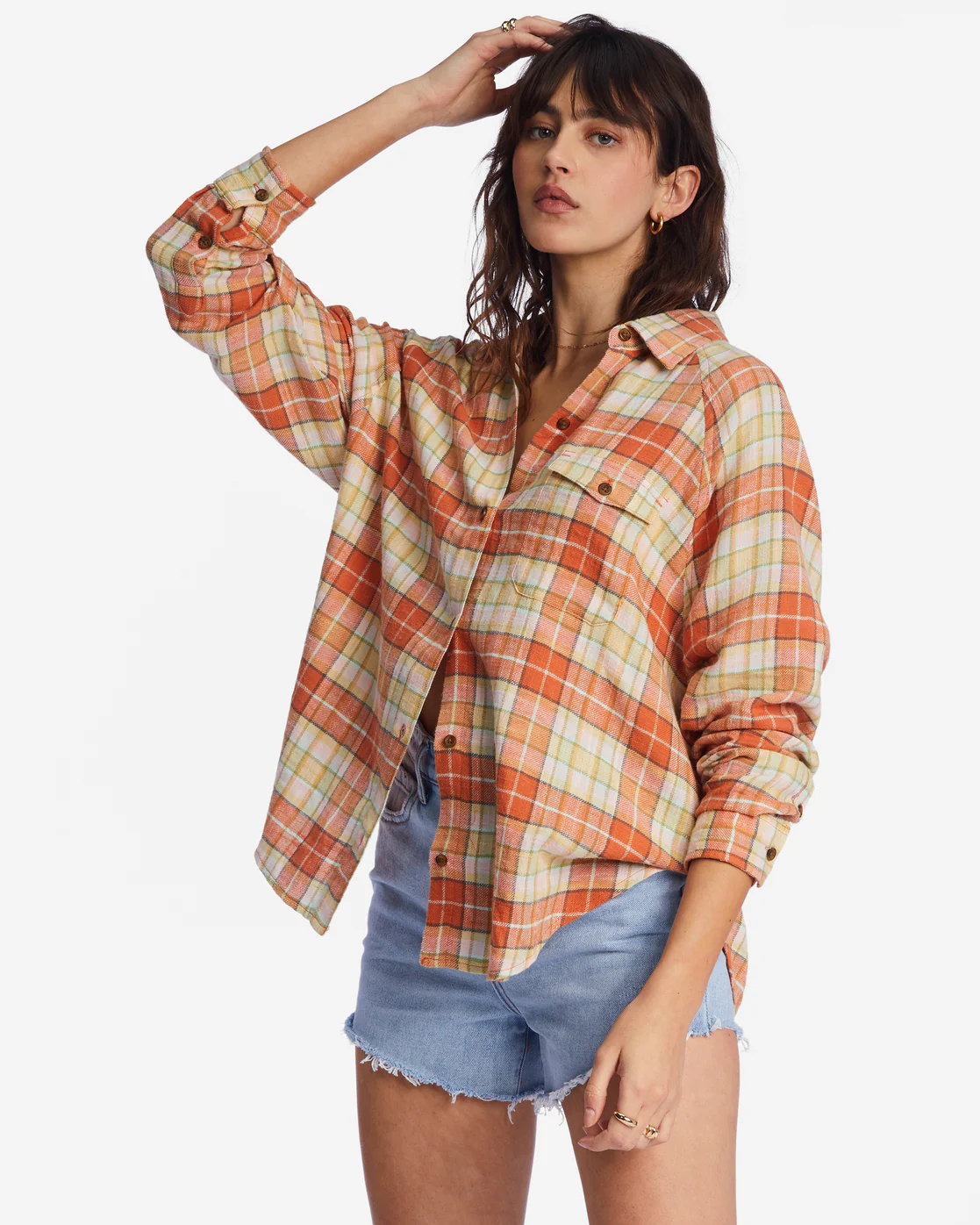 Billabong Best Time Long Sleeve Shirt - Multi -Biliabong Outlet