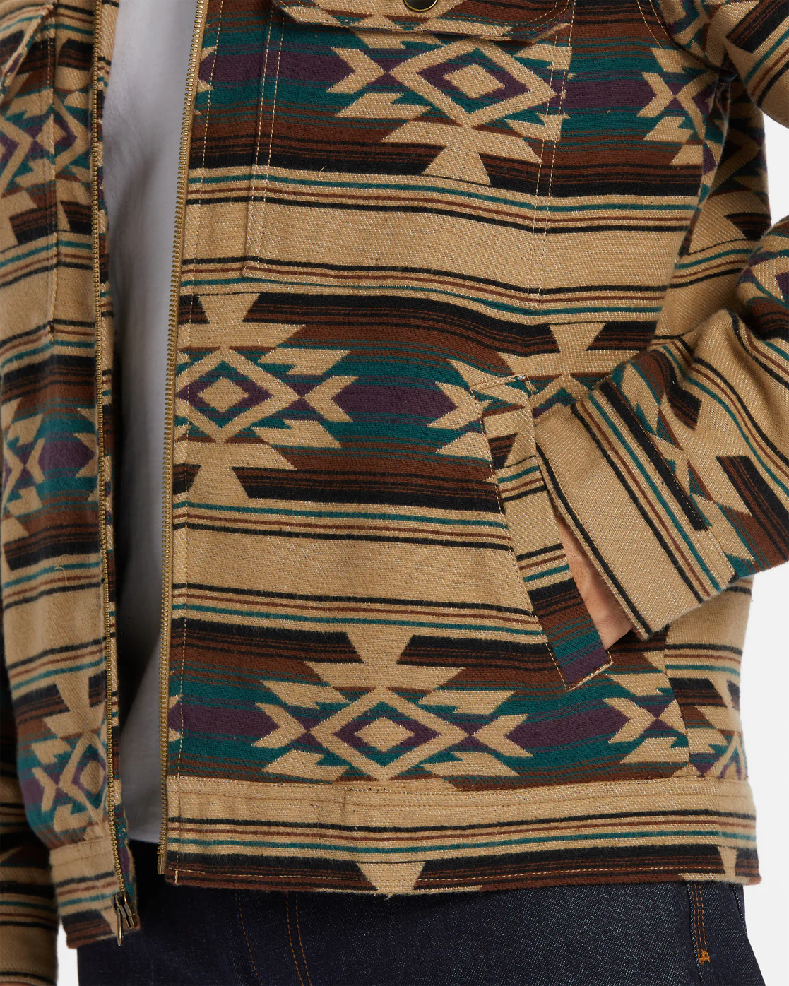 Billabong Barlow Sherpa Lined Jacket - Gravel -Biliabong Outlet