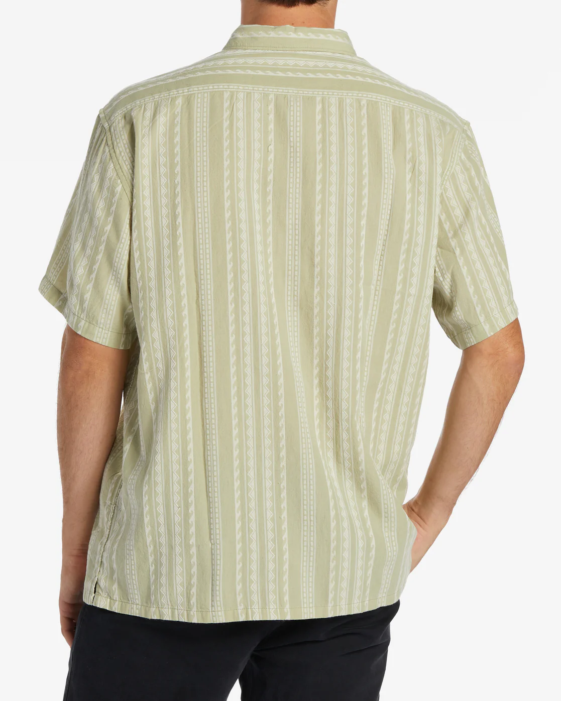 Billabong Sundays Jacquard Short Sleeve Shirt - Sage -Biliabong Outlet