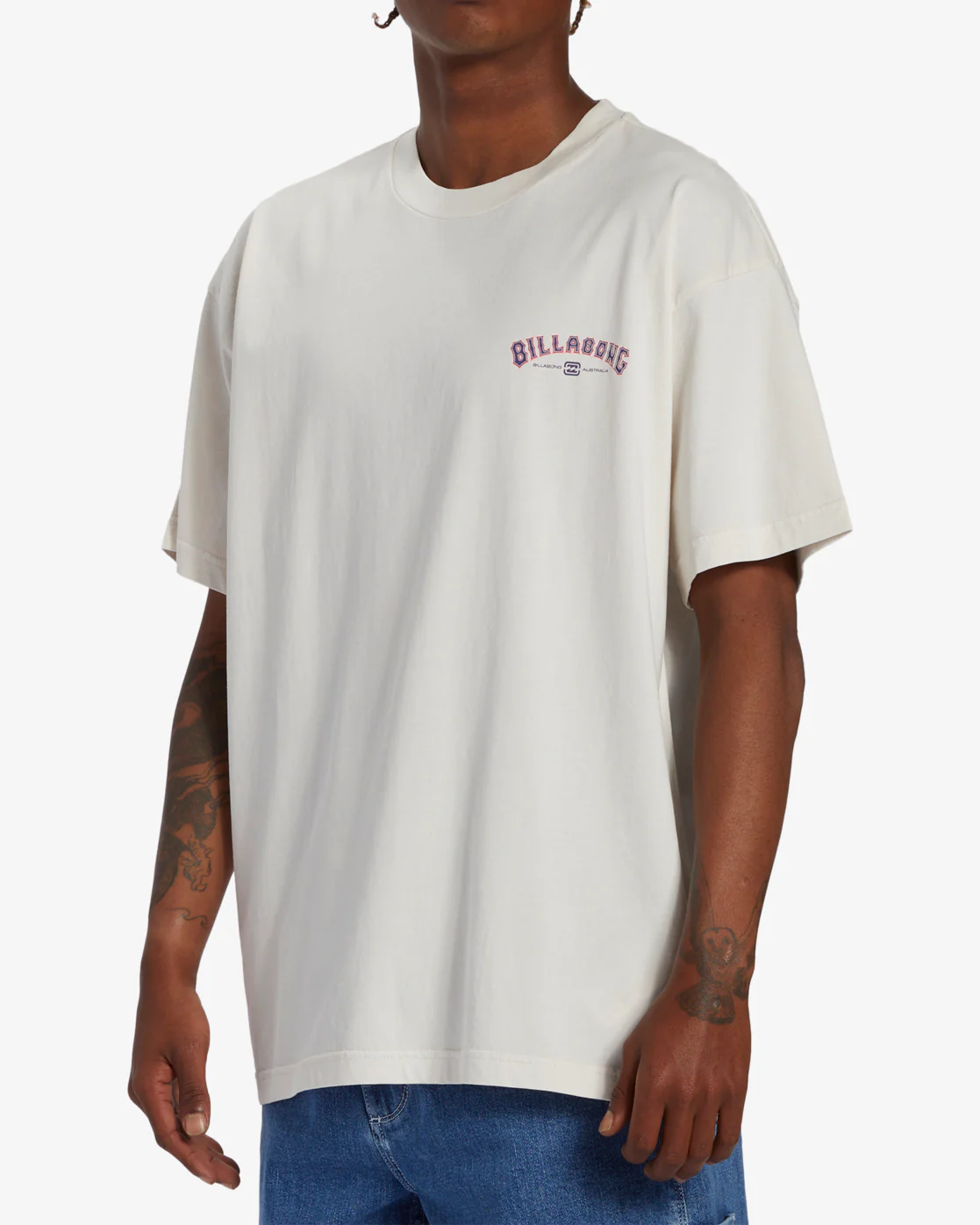 Billabong Arch Wave OG Short Sleeve Wave Washed T-Shirt - Off White -Biliabong Outlet