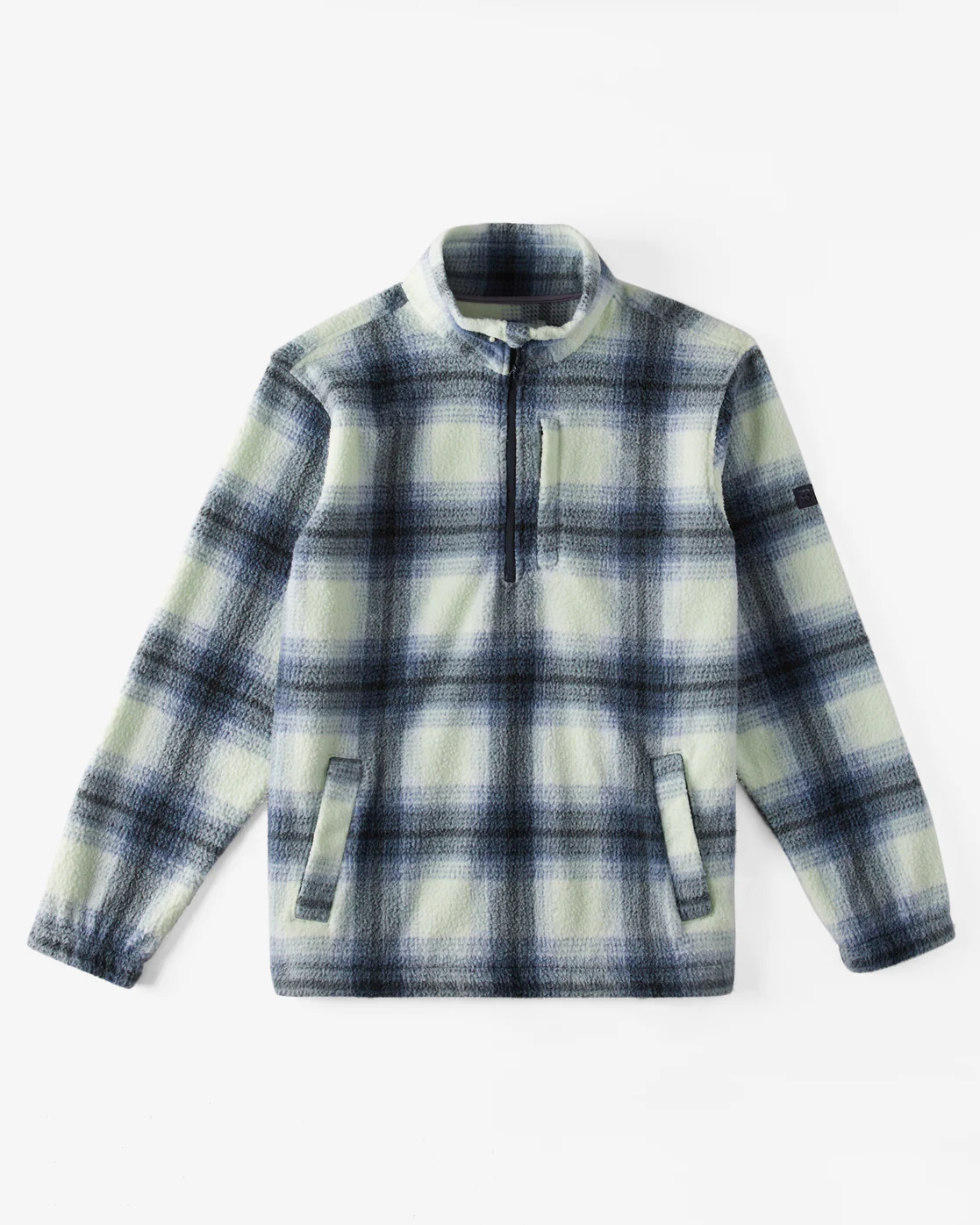 Billabong Boundary Half-Zip Mock Neck Fleece - Slate Blue -Biliabong Outlet