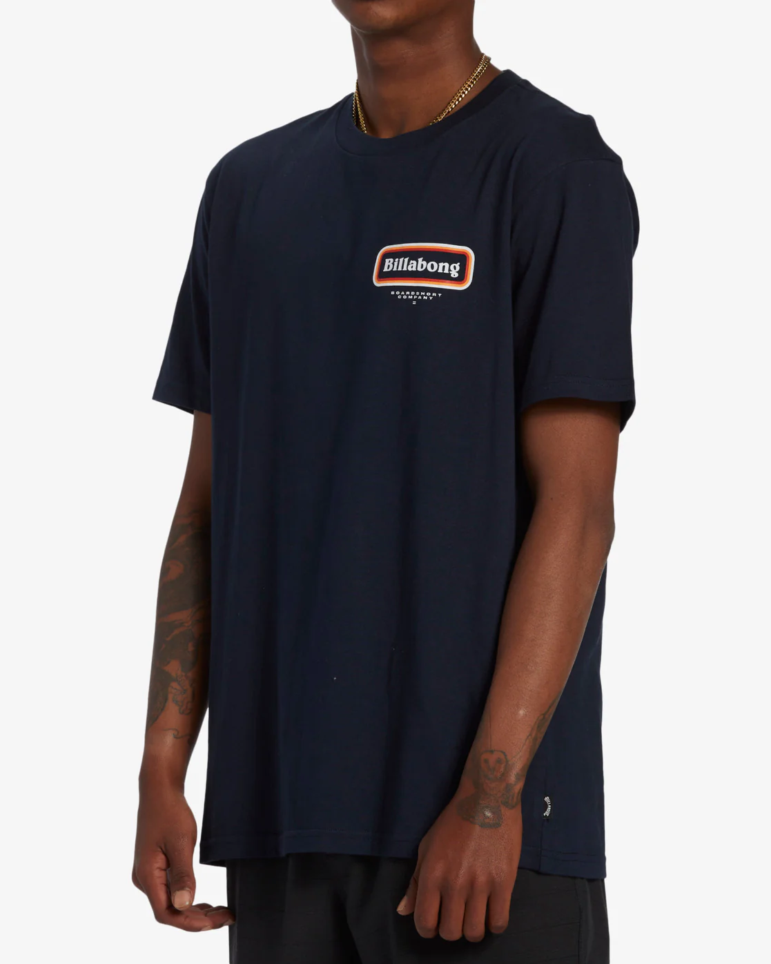Billabong Walled Short Sleeve T-Shirt - Navy -Biliabong Outlet