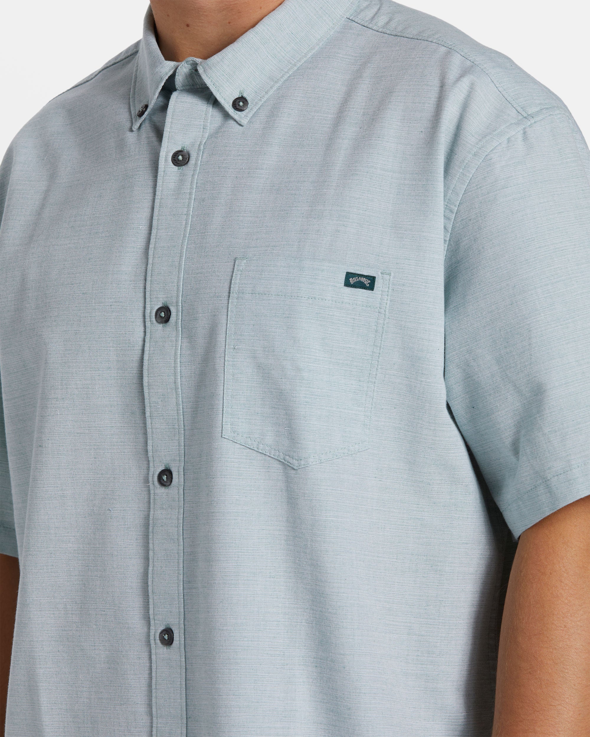 Billabong All Day Short Sleeve Shirt - Jade Stone -Biliabong Outlet