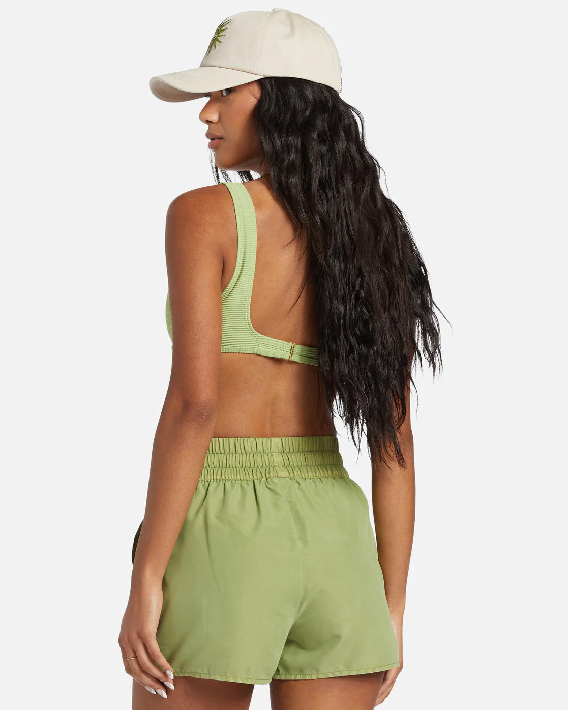 Billabong Sol Searcher New Elastic Waist Swim Shorts - Palm Green -Biliabong Outlet