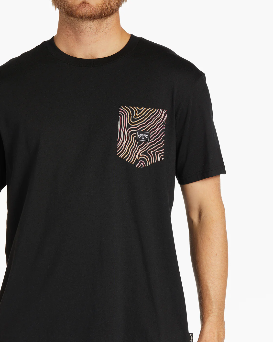 Billabong Team Pocket T-Shirt - Black -Biliabong Outlet