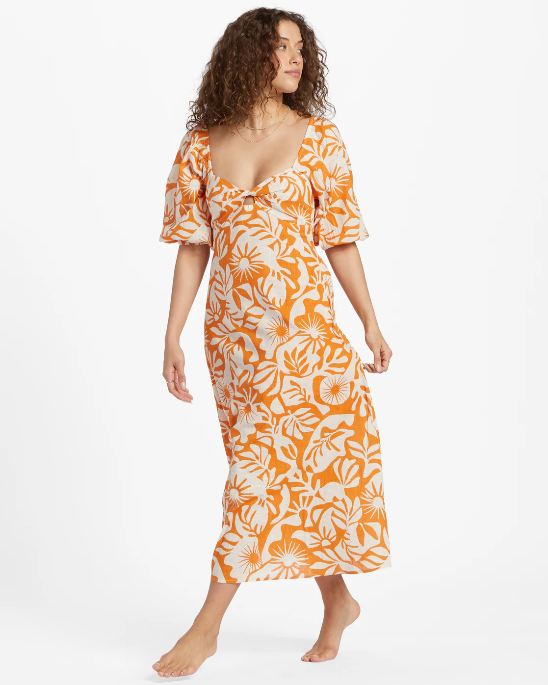 Billabong Paradise Cove 2 Dress - Dried Mango -Biliabong Outlet