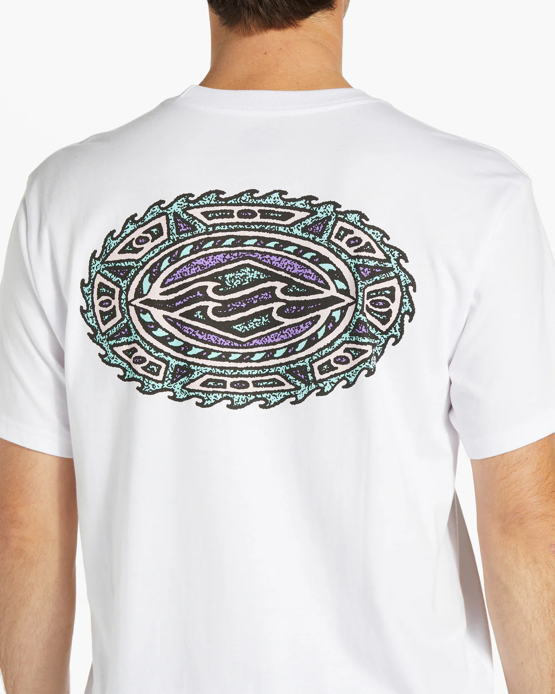 Billabong Crayon Wave Short Sleeve T-Shirt - White -Biliabong Outlet