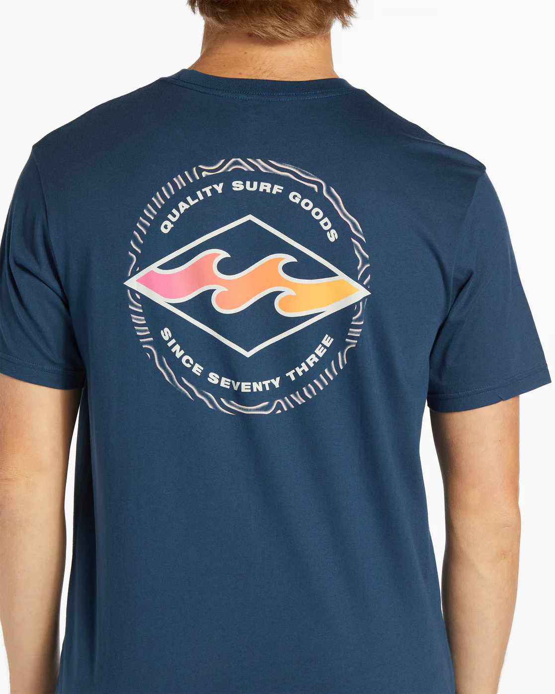 Billabong Rotor Diamond Short Sleeve T-Shirt - Dark Blue -Biliabong Outlet