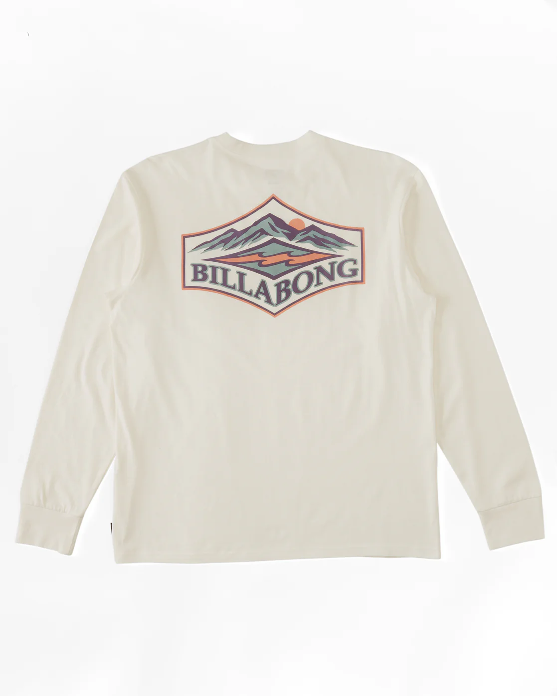 Billabong Summit Long Sleeve T-Shirt - Off White -Biliabong Outlet