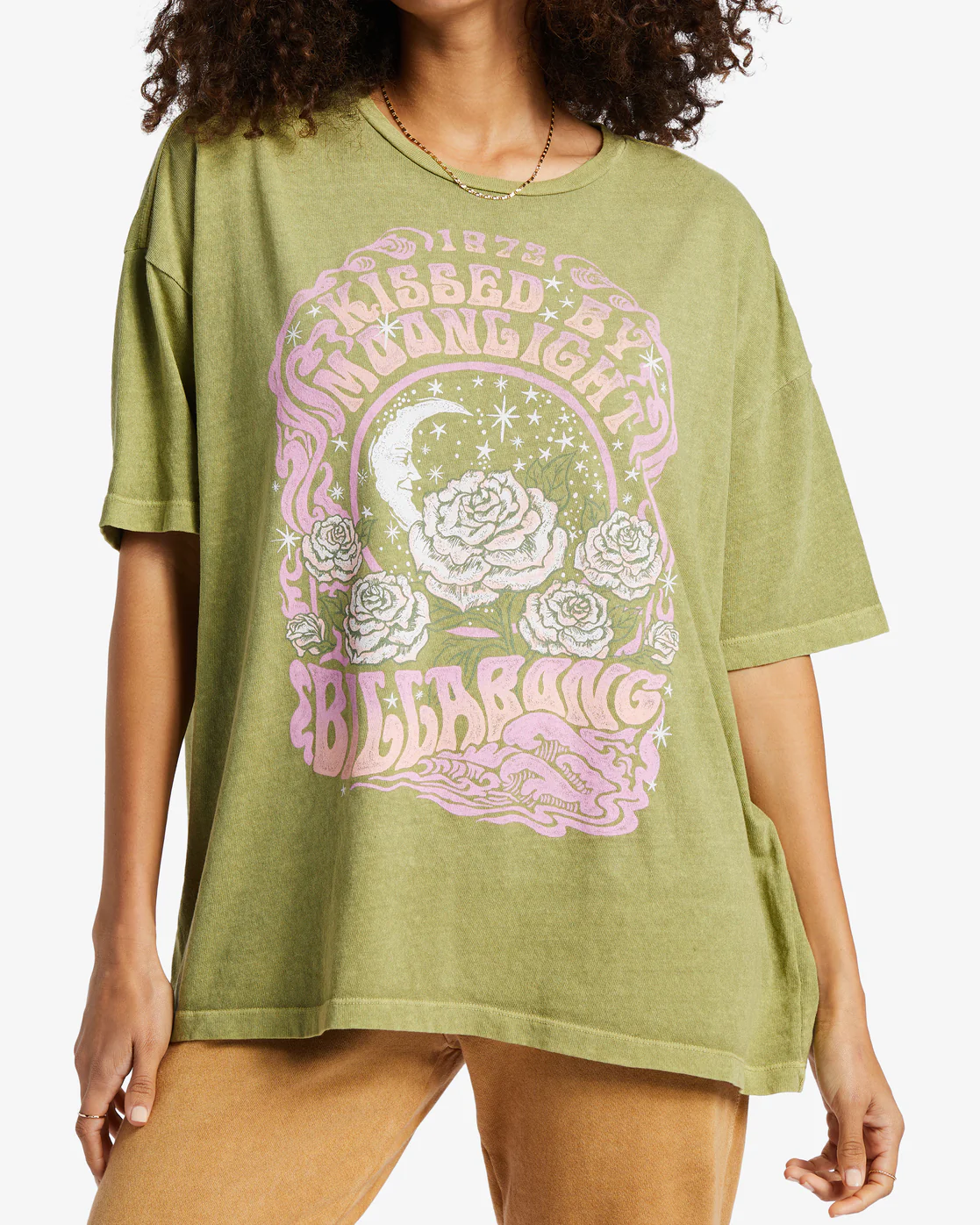 Billabong Kissed By The Moonlight T-Shirt - Avocado -Biliabong Outlet