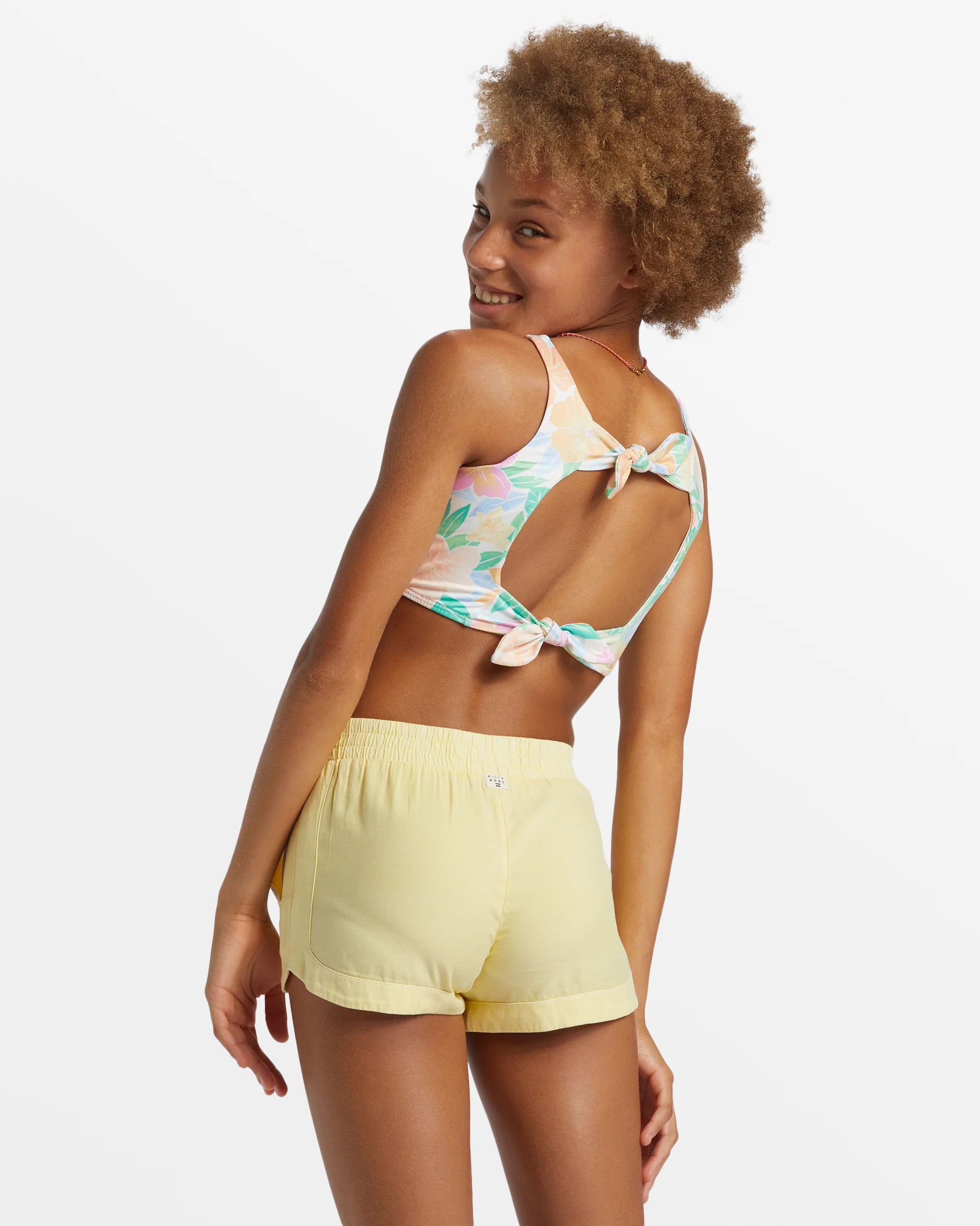 Billabong Girl's Mad For You Shorts - Mellow Yellow -Biliabong Outlet