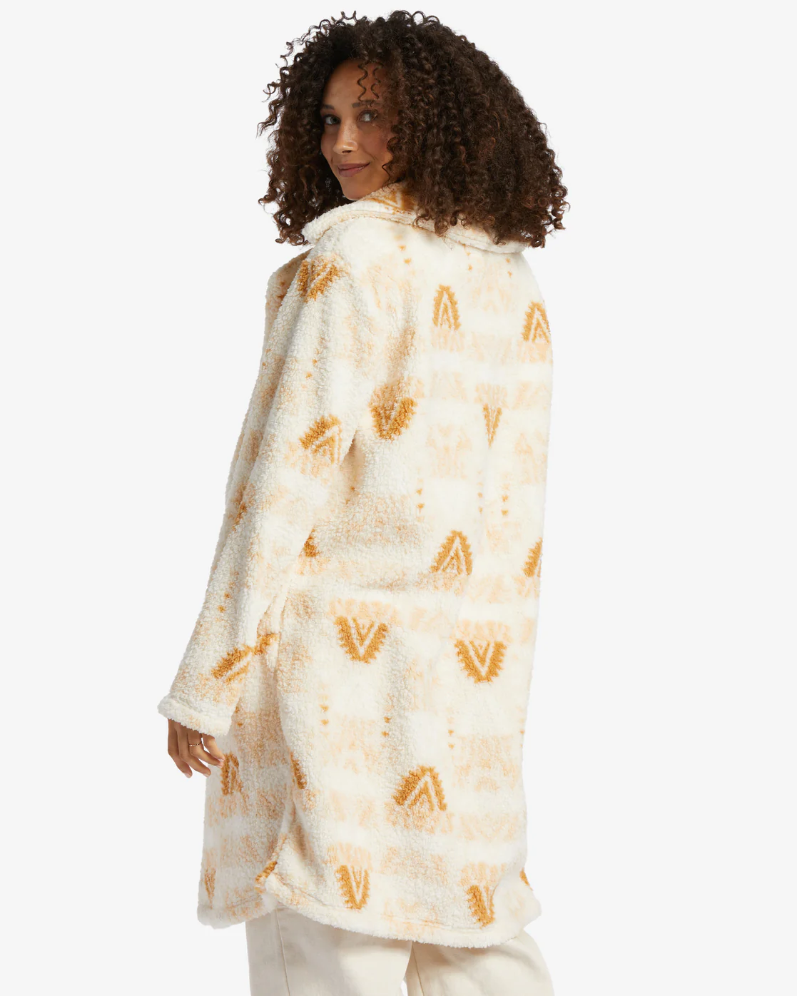 Billabong Montreal Longline 2 V-Neck Sweatshirt - White Cap -Biliabong Outlet