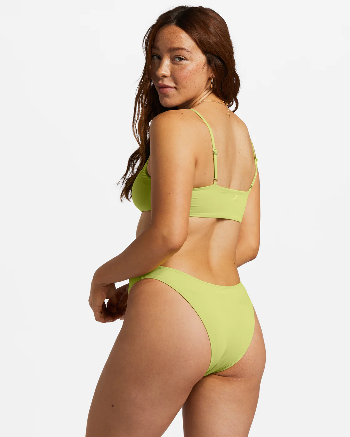 Billabong Sol Searcher Hike Bikini Bottoms - Light Lime -Biliabong Outlet