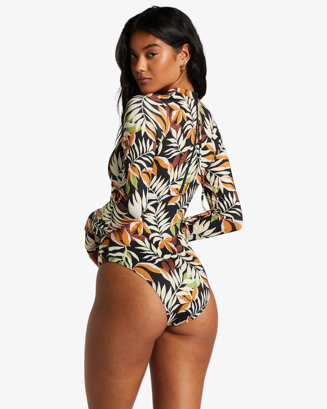 Billabong Tales From The Tropics Long Sleeve One-Piece Swimsuit - Night Tropic -Biliabong Outlet