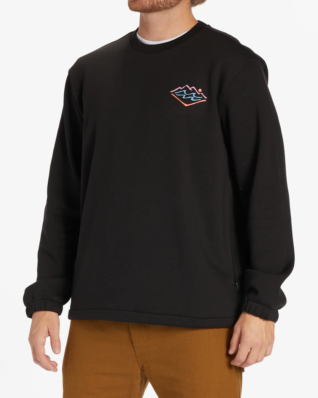 Billabong Compass Crew Sweatshirt - Black -Biliabong Outlet