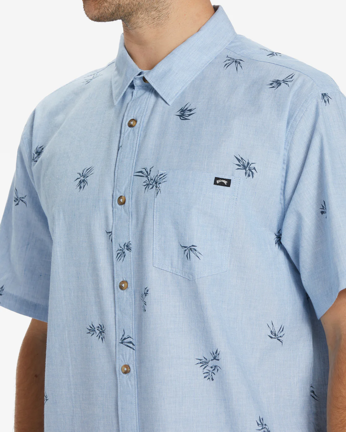 Billabong Sundays Mini Short Sleeve Shirt - Sky Blue -Biliabong Outlet