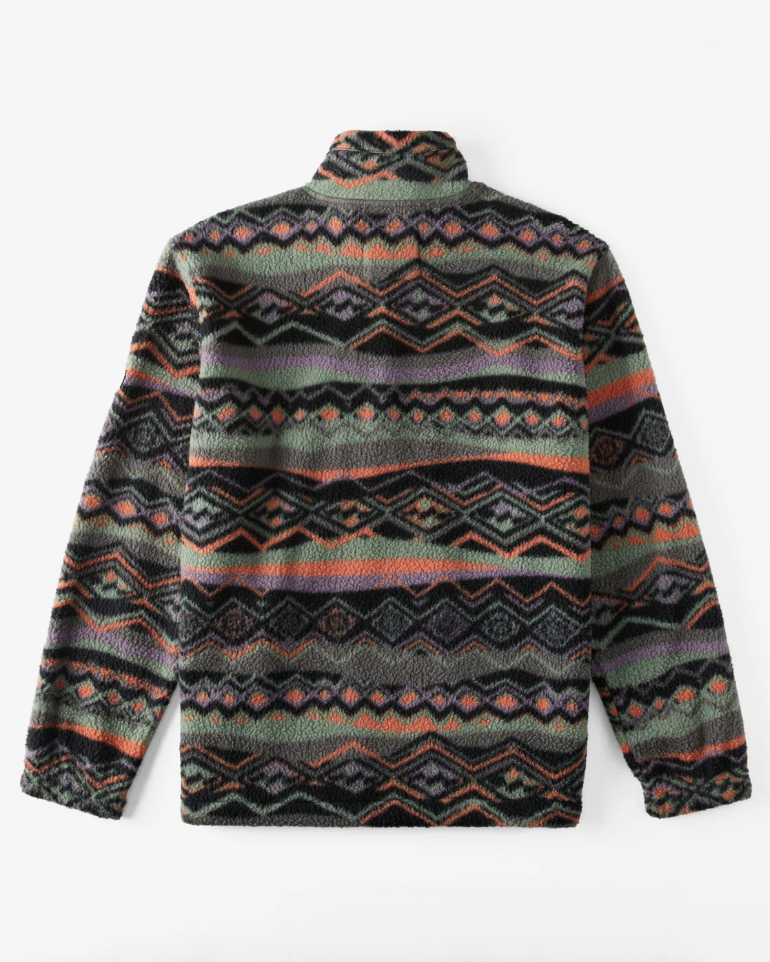 Billabong Boundary Half-Zip Mock Neck Fleece - Grey Violet -Biliabong Outlet