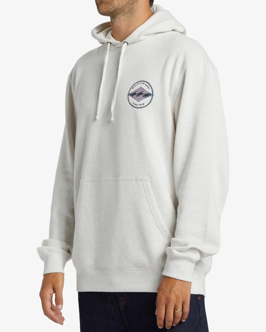 Billabong Shorebird Pullover Sweatshirt - Light Grey Heather -Biliabong Outlet