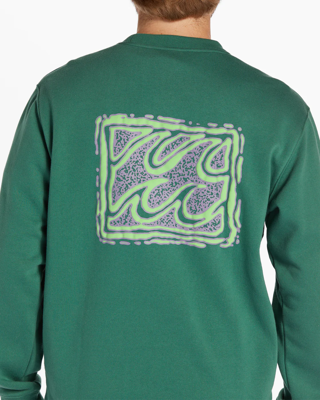 Billabong Short Sands Crew Sweatshirt - Jungle -Biliabong Outlet