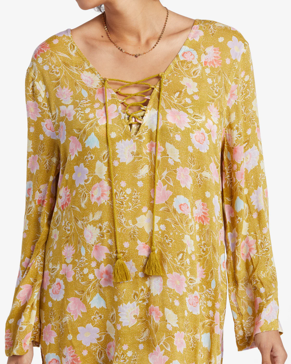 Billabong Blue Skies Gauze Beach Cover-Up - Green Envy -Biliabong Outlet