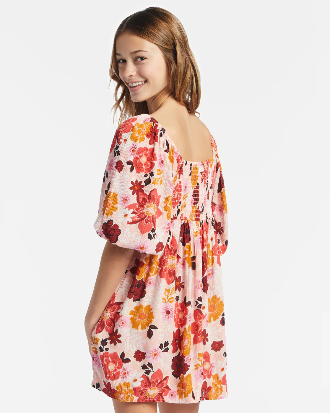 Billabong Girls Swept Away Jr Dress - Soft Blush -Biliabong Outlet