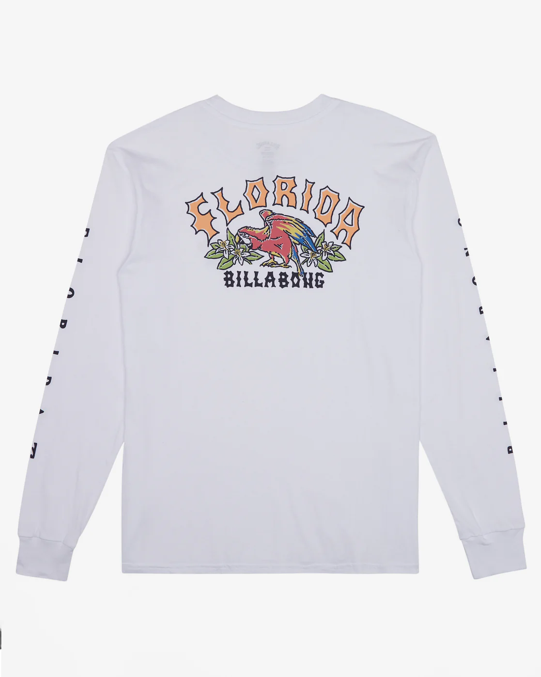 Billabong Arch Florida Long Sleeve T-Shirt - White -Biliabong Outlet